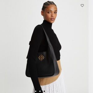Tory Burch Miller Classic Shoulder Hobo bag in black